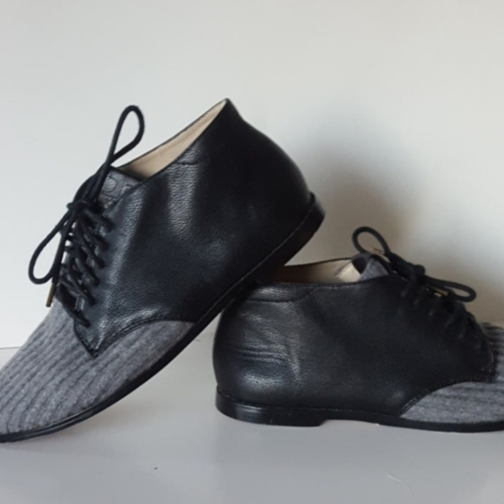 Joe's Jeans Black and Gray Ankle Booties